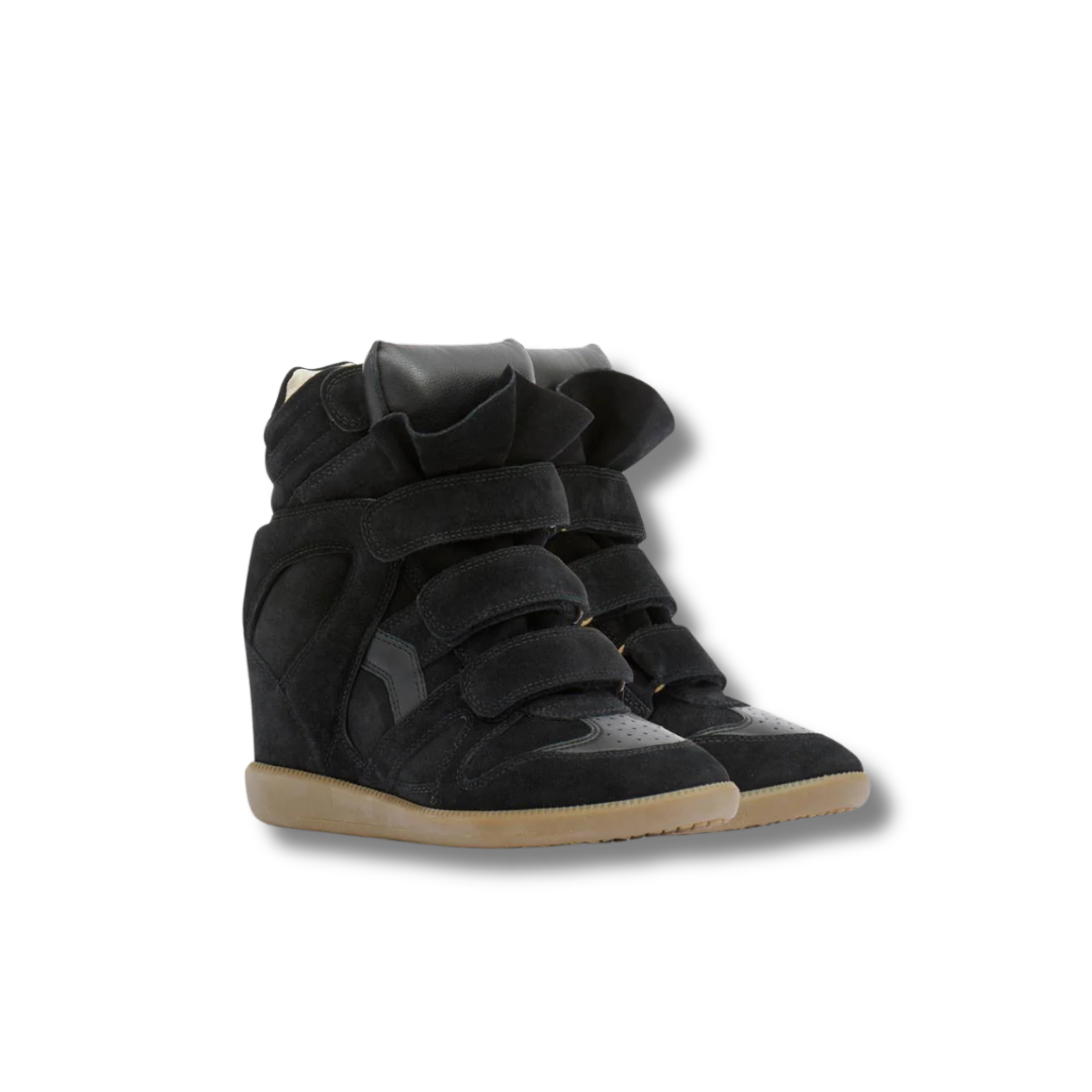 Bekett Leather Wedge Sneakers